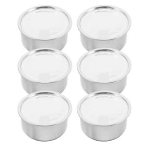 6 Pcs Gefrierschrankmahlzeitbehälter Katzenfutter Dose Aluminiumbox - Bild 1 von 12