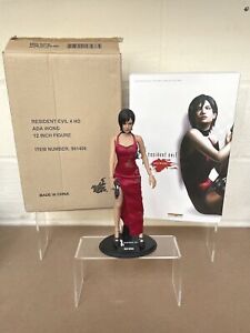 HOT TOYS RESIDENT EVIL 4 ADA WONG 1/6 ACTION FIGURE 12" BOXED & SHIPPER VGC
