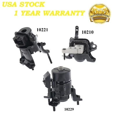 3PCS MOTOR MOUNT FIT 2019-2024 TOYOTA HIGHLANDER & RAV4 & RAV4 PRIME 2.5L PHEV - Image 1 of 4