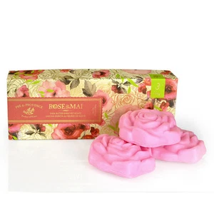 Confezione Regalo Sapone Pre De Provence Rose De Mai - Foto 1 di 1