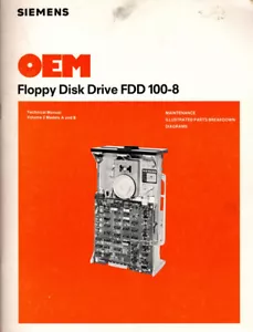 Siemens OEM Diskettenlaufwerk FDD-100-8 Technical Manual - Bild 1 von 1