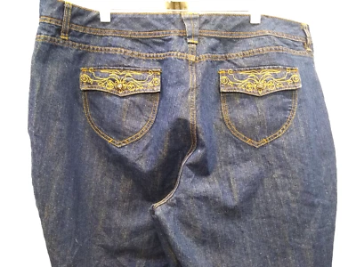 AVENUE JEANS, Gold fleck enfused, size 24W, embleshed pockets - Image 1 of 4