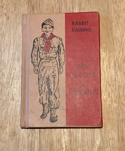 Vintage BSA Rabbit Raising Hardback Merit Badge Series Book 1946 - Picture 1 of 3