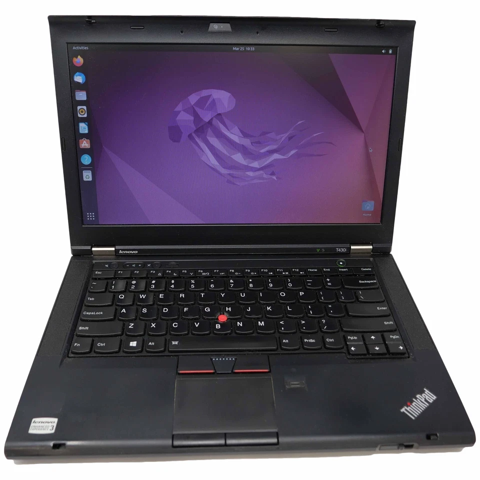 LENOVO THINKPAD T430 LAPTOP INTEL i3-3120m 8GB 256GB DVDRW Ubuntu RT - B - Image 1 of 4