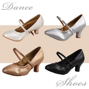 ballroom latin dance shoes for Women 5/7CM heeled modern tango salsa Suede shoes - Picture 1 of 11
