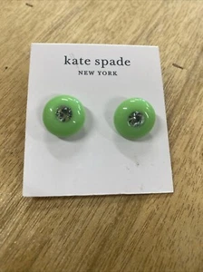 Orecchini Kate Spade New York con zirconi in resina verde gelatina  - Foto 1 di 4