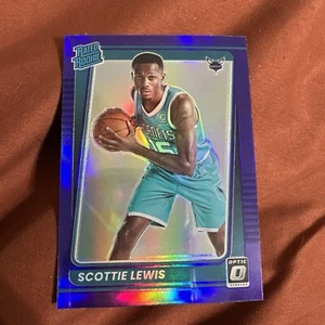 2021-22 Optic Rated Rookie PURPLE HOLO Prizm Scottie Lewis Charlotte Hornets - Picture 1 of 2