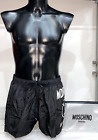 Moschino Milan Swim Beach Costume Man TG XXL Mesh Brief Boxer Shorts Black MSC2