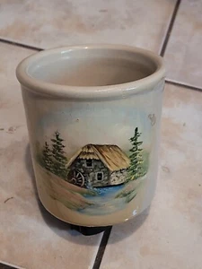 Vintage LAB Lagny Mustard Crock. This Is a Hand Painted Artist Peice. - Picture 1 of 7
