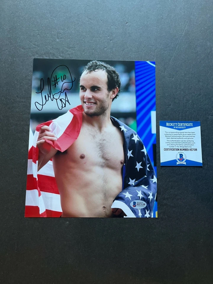 兰登·多诺万签名亲笔签名美国足球传奇 8 x 10 照片贝克特·巴斯 可口可乐 — 第 1/1 张图片