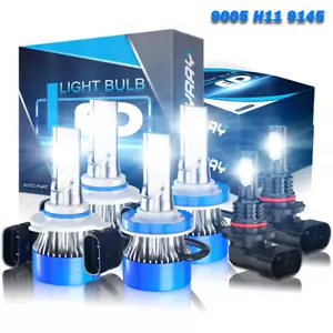 For Lexus ES350 2010-2012 CSP LED Headlight Fog Light Bulbs Kit 6000K White - Picture 1 of 14