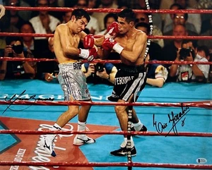 Marco Barrera & Erik Morales Signed 16x20 Photo BAS Beckett Witnessed - Picture 1 of 4
