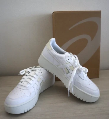 Zapatos Asics 1202A360-110 para mujer talla 10 cuero blanco Japón S PF Foto 1 de 4