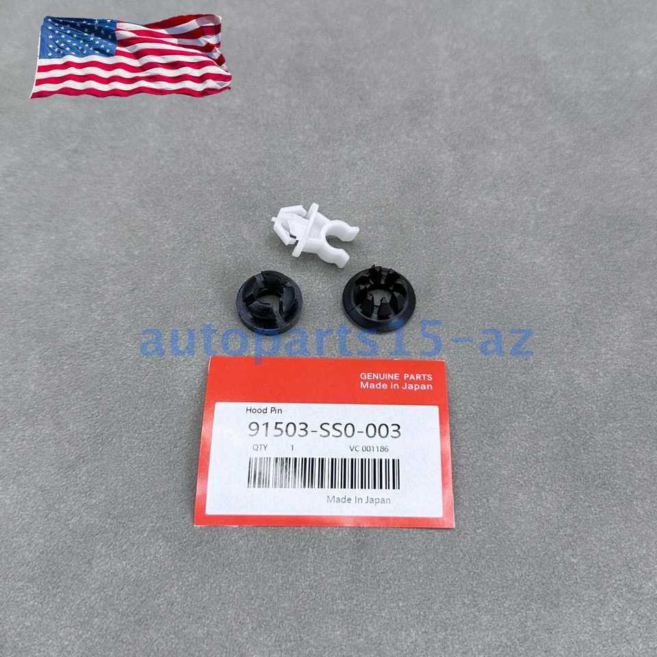 New! 3pcs Car Hood Support Prop Rod Holder Clip For Honda Accord Odyssey Prelude - Изображение 1 из 4