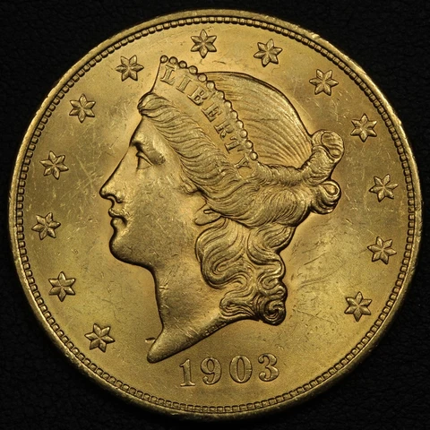 1903 $20 Twenty Dollar Liberty Head Gold Double Eagle Cover