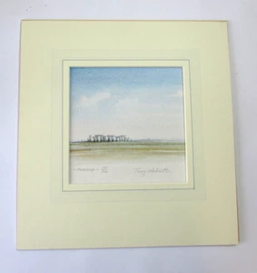 Stonehenge by Terry Whitworth, Limited Edition Mounted Print 163/300 - Picture 1 of 2