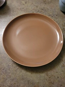 Vintage Beautiful Brown RUSSELL WRIGHT Iroquois 10" Round Dinner Plate - Picture 1 of 7