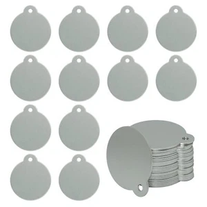 Round Aluminum Laser Engraving Blanks Tags Stamping Blanks 25 Pack Diameter 1... - Picture 1 of 5