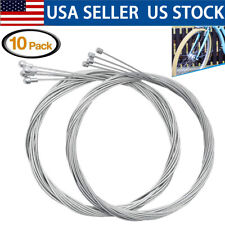 10PC Bicycle Bike Brake Cable Stainless Steel Front Rear Inner Wire 5.58ft /1.7m
