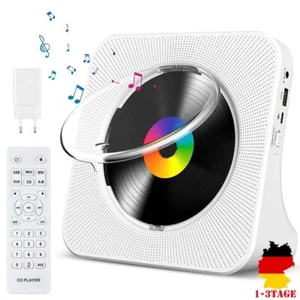 Bluetooth Tragbarer CD Player eingebauten HiFi Lautsprechern Desktop-CD-Player - Bild 1 von 15