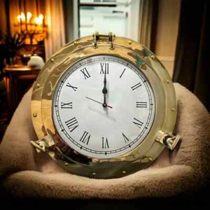 Nautical Ship Porthole Wall Clock Perfect Christmas Gift Ideas For Home Decor - Picture 1 of 18