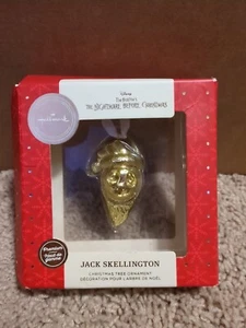 Hallmark Christmas Ornament Jack Skellington - Nightmare Before Christmas - Gold - Picture 1 of 3