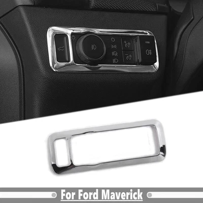 Interruptor de luz de cabeza interior cromada para Ford Maverick 2022-2025 consola cubierta embellecedor Foto 1 de 4