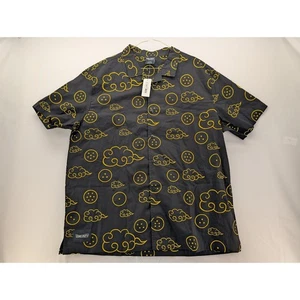 BoxLunch Dragon Ball Z tessuto tonale con bottoni nero nuovo con etichette taglia 2X - Foto 1 di 7