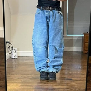 Vintage 2000er Baggy Wide Leg Faded Stonewash Jeans - Bild 1 von 8