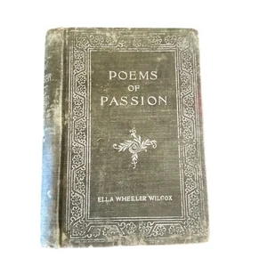 Rare 1883 Poems of Passion by Ella Wheeler Wilcox – Antique Illustrated Edition - Picture 1 of 6