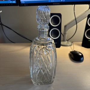 Botella y tapón de jarra de cristal de vidrio escocés brandy licor whisky vintage - Imagen 1 de 15