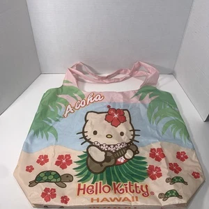 Hello Kitty Aloha Reusable Shopping Bag. 16.5” Wide 13” High. Foldable For Easy - Picture 1 of 9