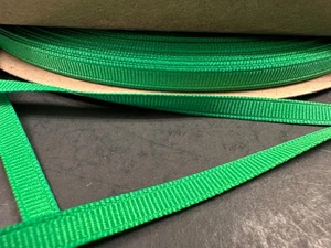 Grosgrain Ribbon Emerald Green 1/4" inches wide 100 yards Free Shipping - Picture 1 of 1