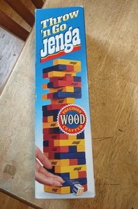 VINTAGE 1995 THROW 'N GO JENGA GAME in Original Box - Picture 1 of 6
