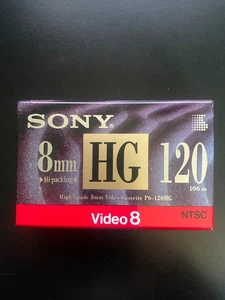 Pack de 3 cassettes SONY HG 120, 8MM P6-120HGB NEUF SCELLÉ VIDÉO 8 - Photo 1 sur 5