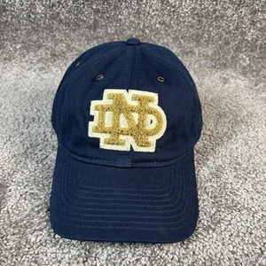 Notre Dame Hat Cap Strap Back Fighting Irish Football Blue Gold College Mens - Picture 1 of 7