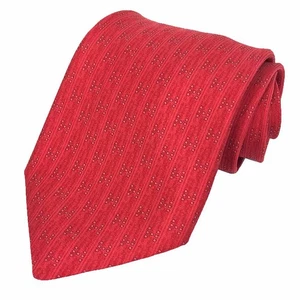 HERMES Men's Tie 5075 PA H Logo Dot Pattern Red 100% Silk Made in France - Picture 1 of 3