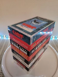 Vintage Sci Fi Horror Action Vhs Lot Jaws Blown Away The Long Kiss Goodnight.. - Picture 1 of 22