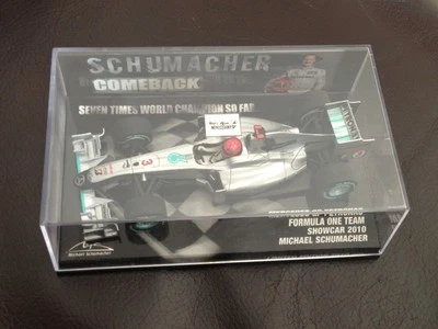 MINICHAMPS MERCEDES GP PETRONAS LE 2010 MICHAEL SCHUMACHER COMEBACK 1:43 NICE - Image 1 of 2