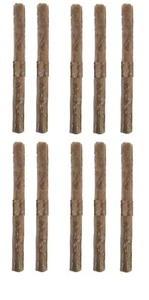 Dog Chew Stick Bulk Packs 10 Inch Compressed Buffalo Rawhide for Dental Health - Picture 1 of 25