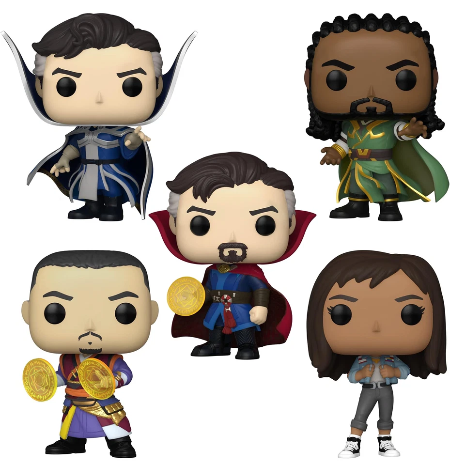 Lote De 5 Funko Pop Marvel Multiverse De La Locura - Doctor Strange, Wong Y Más - Imagen 1 de 1