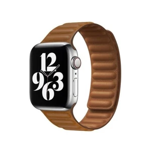 Cinturino magnetico in vera pelle per Apple Watch Ultra 49 mm 9 8 7 SE 6 5 4 3 - Foto 1 di 17