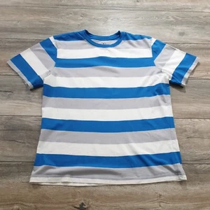 OP Ocean Pacific Mens Large Short Sleeve Shirt Beach Casual Athletic Sport Blue - Picture 1 of 10