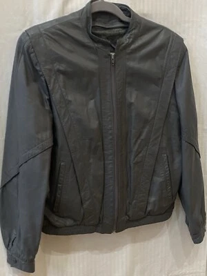 Vintage Bermans women's Leather  Moto-Jacket Black Size 14Rg - Изображение 1 из 4
