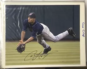 Cleveland Indians Coco Crisp Autographed 8x10 Color Action Photo - Picture 1 of 1