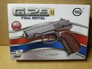 Full Metal Spring Airsoft Pistol in Black G29B Pistol Handgun 6mm BBs - Picture 1 of 2