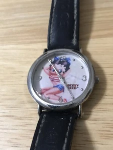 BETTY BOOP KFS Hearst Watch 2004 Americana Leather Band - Picture 1 of 6