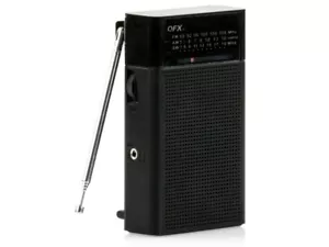 QFX R-35 AM/FM/SW 3-Band Portable Radio +Built-In Speaker +Telescopic Antenna - Picture 1 of 1