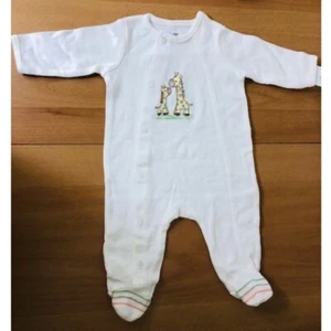 Little Me Giraffe Footed One-Piece Bodysuit Baby Size: 0-3 month NEW - Picture 1 of 8