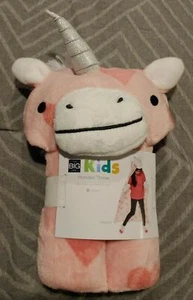 New The Big One Kids Hooded Throw Unicorn -2740 - Picture 1 of 4